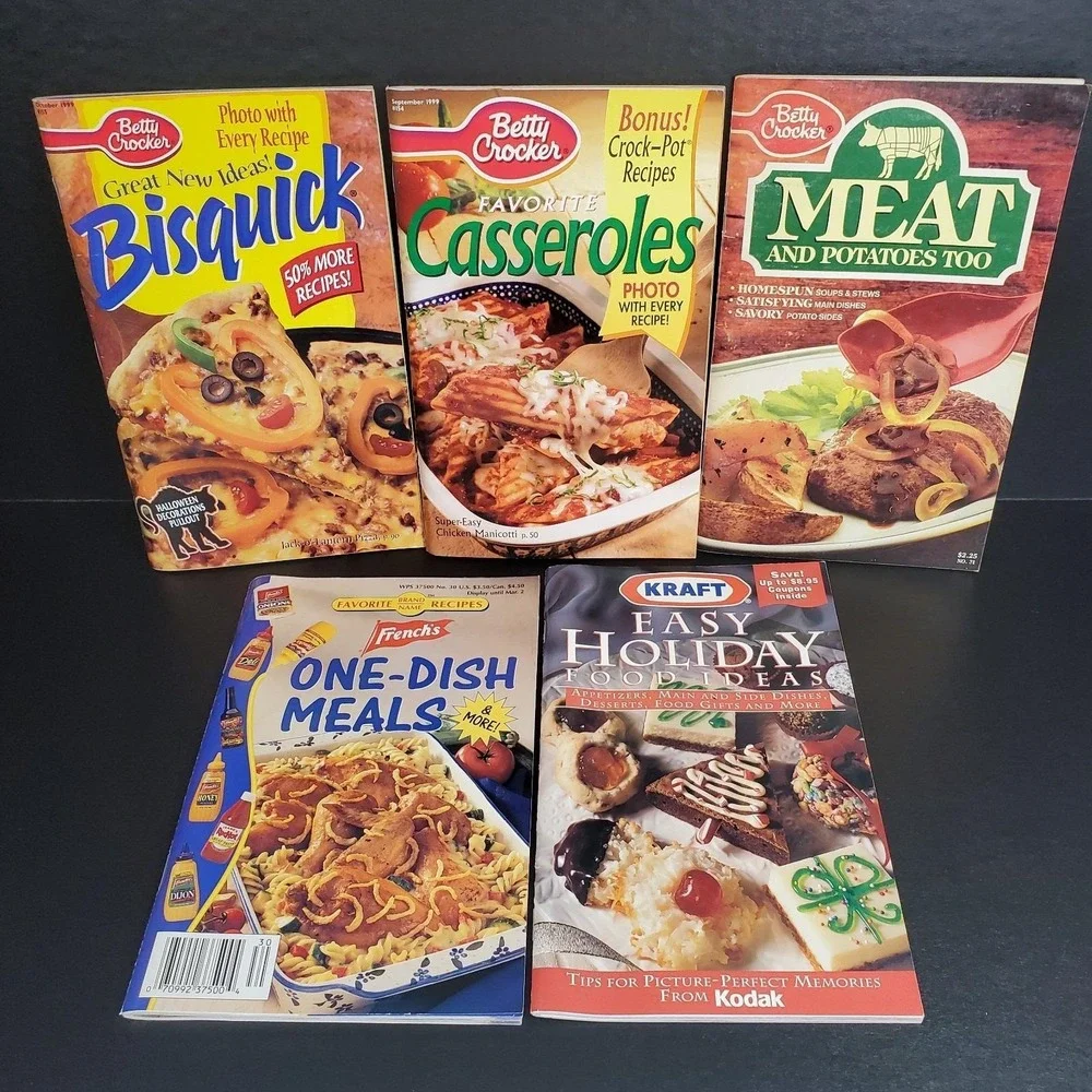 Vintage MIXED LOT Cookbook Recipes Booklet Lot Of 5 Easy Cooking Recipe Books
